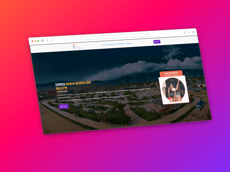 Sitio Web - Emisora radial project